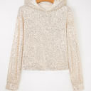  Stella Stream Sequin Hooded Long Sleeve Top