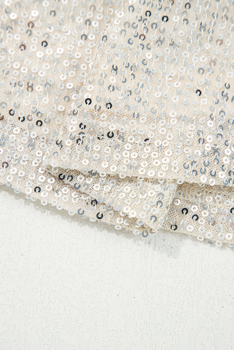 Stella Stream Sequin Hooded Long Sleeve Top