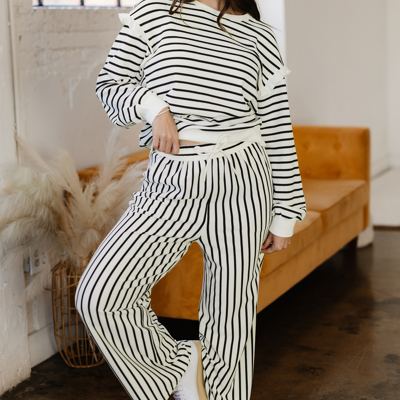 Stella Trim Drop Shoulder Lounge Set