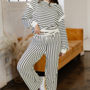  Stella Trim Drop Shoulder Lounge Set