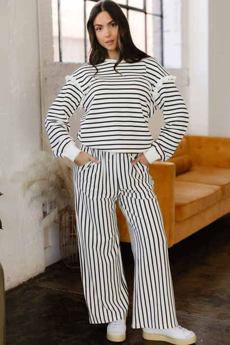 Stella Trim Drop Shoulder Lounge Set