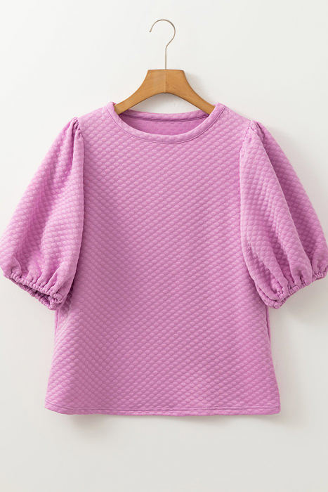 Stevie Textured Puff Sleeve Blouse