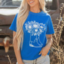  Sunflower Boots Western Fashion Tee