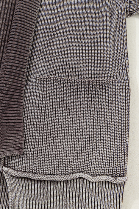 Sunny Patchwork Knit Open Sweater