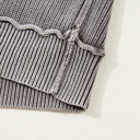  Sunny Patchwork Knit Open Sweater