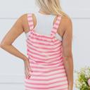  Sunny Stripe Pocket Romper