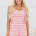  Sunny Stripe Pocket Romper