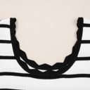  Sutton Striped Ribbed Slim Sweater