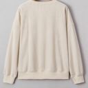  Sylevi Graphic Ribbed Loose Sweatshirt