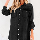  Takina Raw Hem Loose Shirt