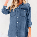  Takina Raw Hem Loose Shirt