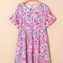  Talia Plus Size Floral Short Sleeve Flare Dress