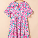  Talia Plus Size Floral Short Sleeve Flare Dress