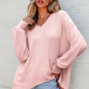  Talinia Shoulder Loose Blouse Long Sleeve Top