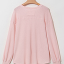  Talinia Shoulder Loose Blouse Long Sleeve Top