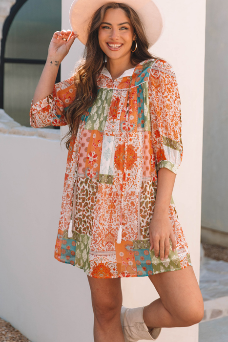 Tallulah Sleeve Chiffon Loose Dress