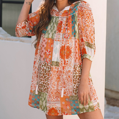 Tallulah Sleeve Chiffon Loose Dress