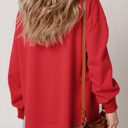  Taraette Patched Drop Shoulder Sweatshirt