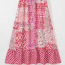  Tasora Elastic Waistband Maxi Skirt