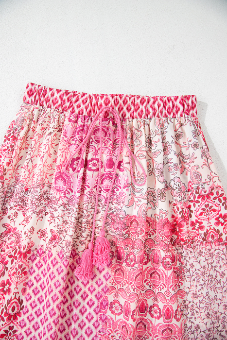 Tasora Elastic Waistband Maxi Skirt