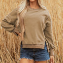  TatumFuzzy Sherpa Splicing Pullover Sweatshirt