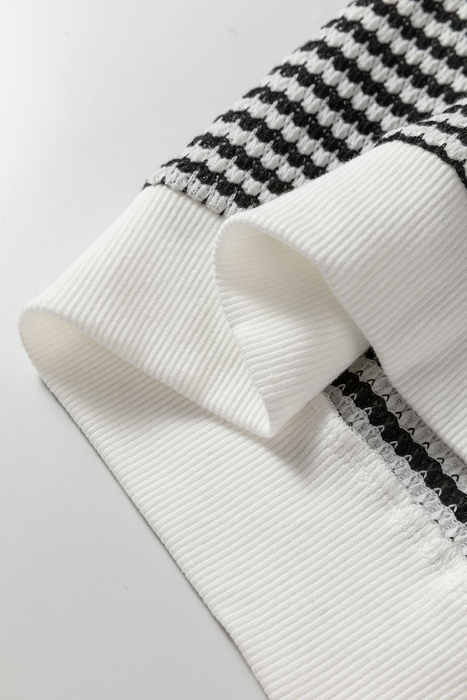 Taylor Hollowed Lace Patchwork Long Sleeve Top