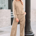  Taylor Striped Detail Crewneck Pullover