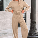  Taylor Striped Detail Crewneck Pullover