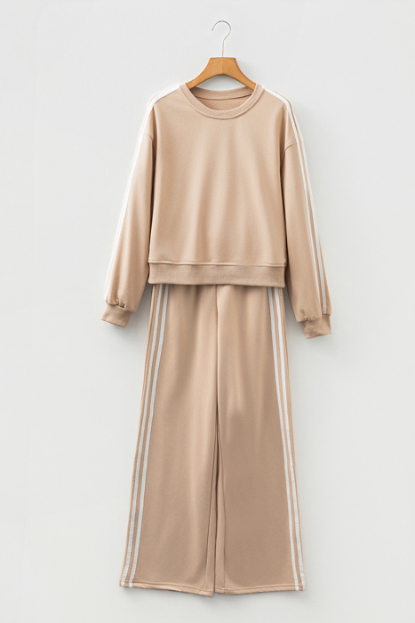 Taylor Striped Detail Crewneck Pullover