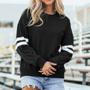  Taylor Striped Oversized Sweatshirt