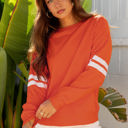  Taylor Striped Oversized Sweatshirt
