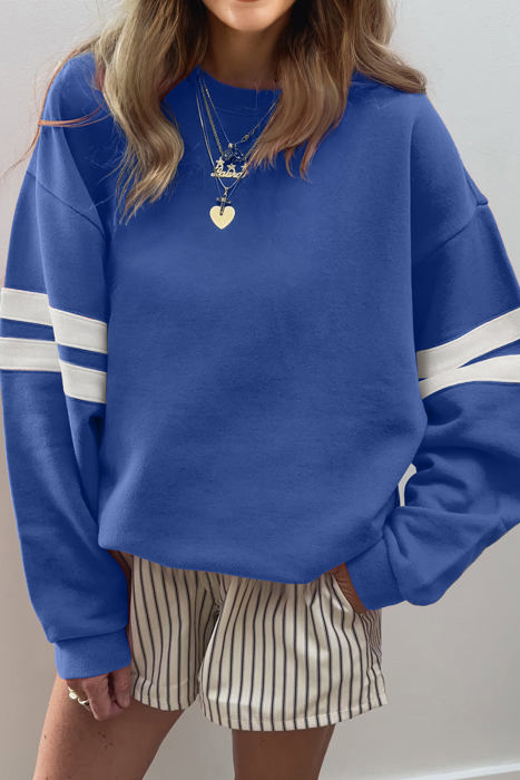 Taylor Striped Oversized Sweatshirt