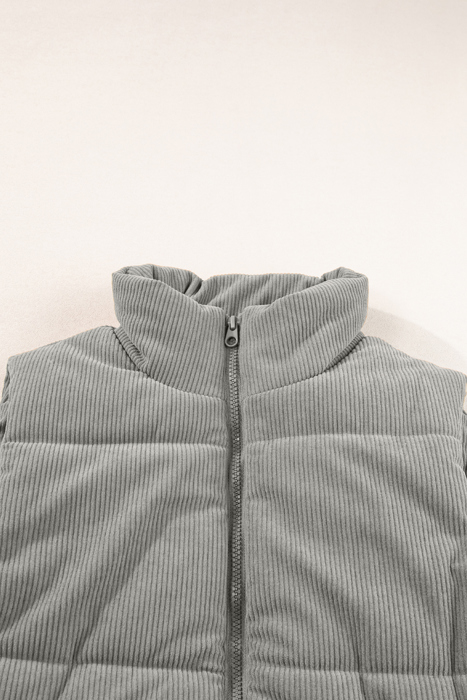 Taytum Stand Zipped Puffer Vest