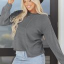  Tessa Patchwork Drop Shoulder Sweater