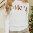  Thankful Embroidered Sweater