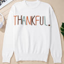  Thankful Embroidered Sweater