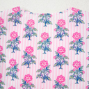  Theodora Patchwork Ruffle Hem Blouse