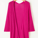 Rose Tiana Knit Kimono Lightweight Cardigan