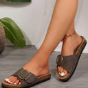  Tilly Buckle Thick Sole Slippers