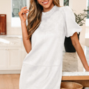  Trinity Sleeve Shift Mini Dress