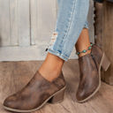 Tulip Opening Suede Ankle Boots