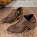  Tulip Opening Suede Ankle Boots