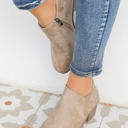  Tulip Opening Suede Ankle Boots
