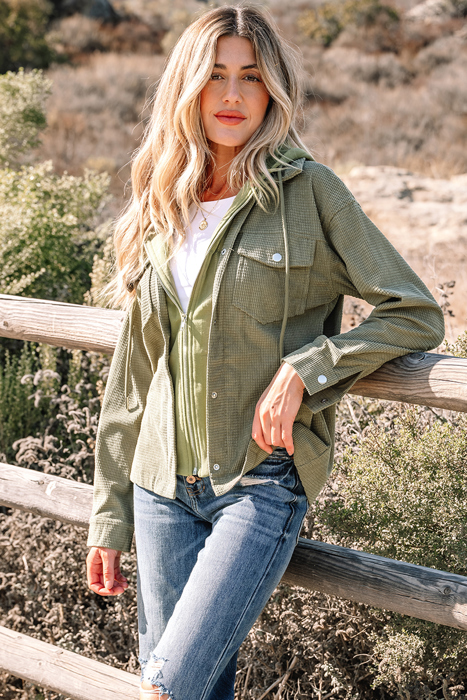 Undine Knit Textured Hooded Jacket