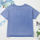  USA Patch Mineral Wash Vintage Graphic Top