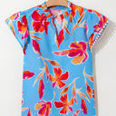  Vada Floral Pompom Trim Flutter Sleeve Blouse