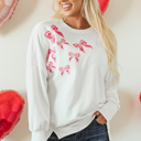 White Small Vada High Low Oversize Sweatshirt