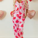  Valentines Short Sleeve Pants Pajamas Set