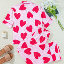  Valentines Short Sleeve Pants Pajamas Set