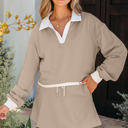  Valerie Cropped Pullover Drawstring Skirt Set